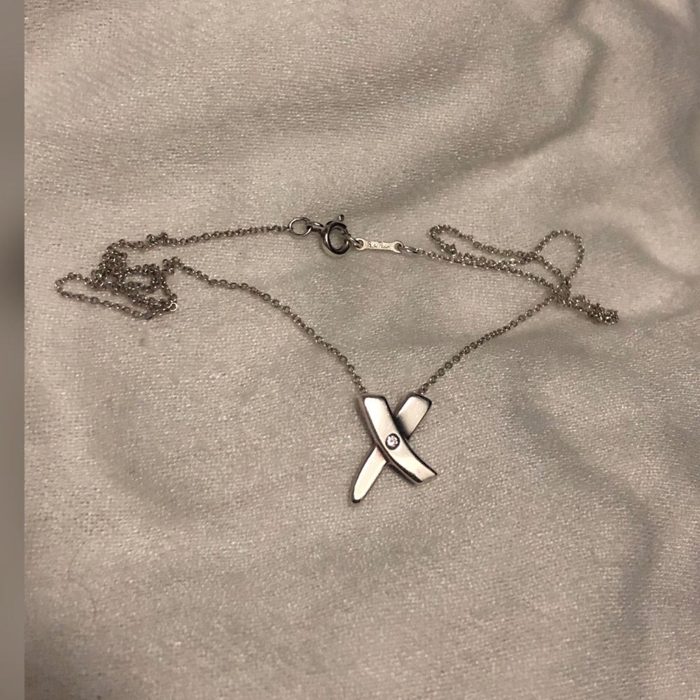 Tiffany Picasso "X" Diamond 16" Necklace